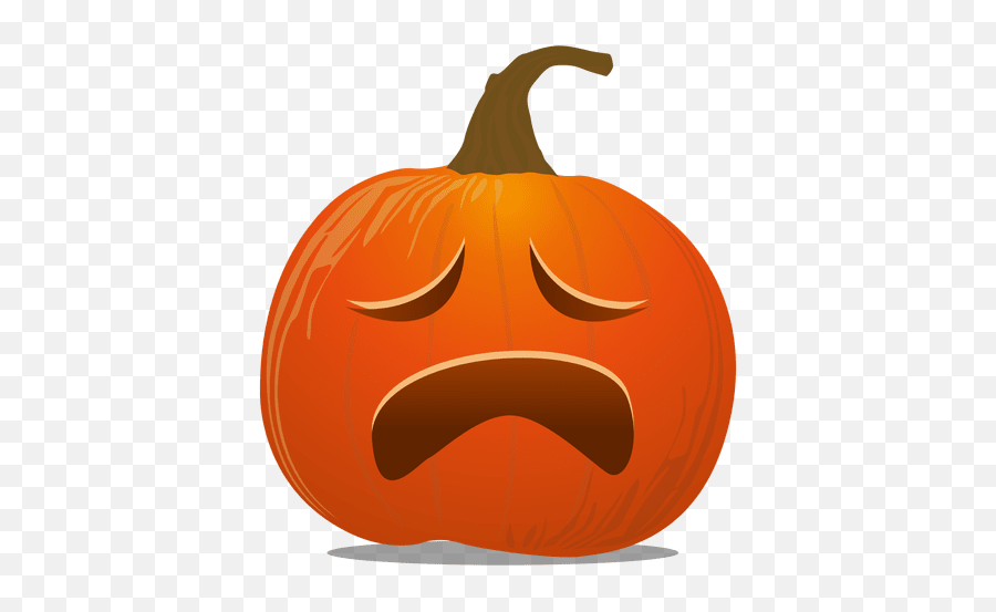 Cry Pumpkin Emoticon - Pumpkin Emoji,Loud Crying Emoji