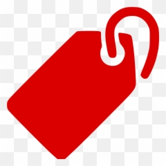 Red Tags Vector Clipart Image - Price Png Emoji
