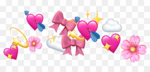 crown emoji emojis emojicrown flowercrown cute pinkaest - Cartoon