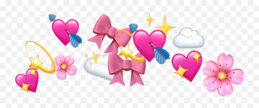 Crown Emoji Emojis Emojicrown Flowercrown Cute Pinkaest - Cartoon,Fish Cake Emoji