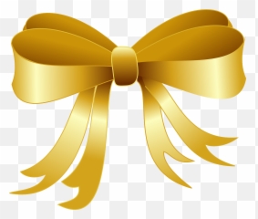 Transparent ribbons celebration Picture 1520805 - Gold Christmas Bow Clipart Emoji