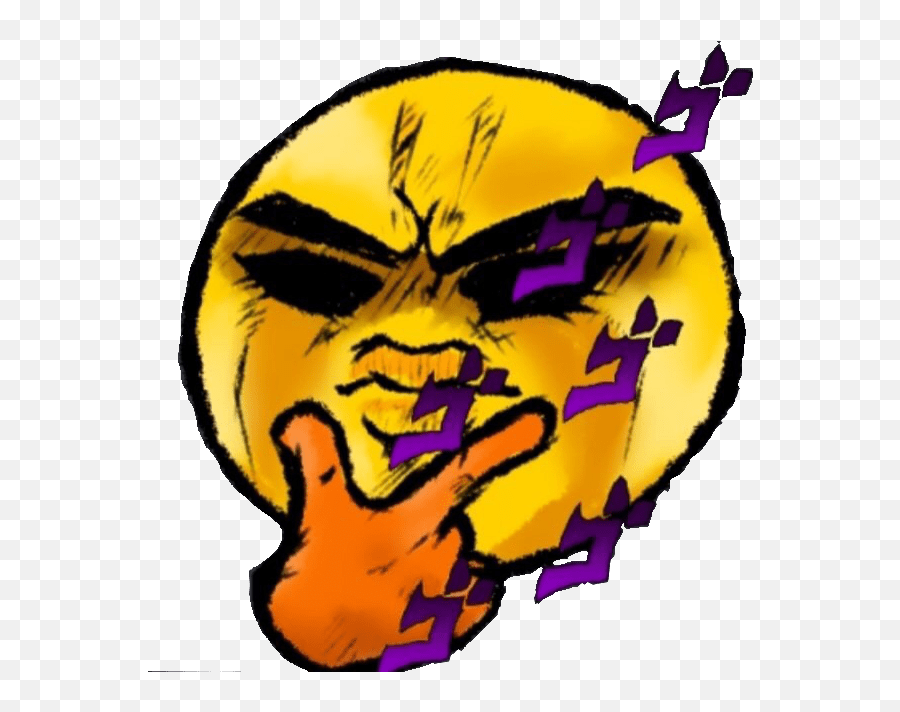 Thinking Emoji Meme Jojo Clipart - Jojo Png,Large Thinking Emoji
