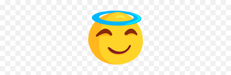 Smiling Face With Halo Emoji Transparent - Designbust Happy,Grinning Emoji