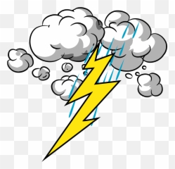 Thunderstorm Weather Clipart - Emoji