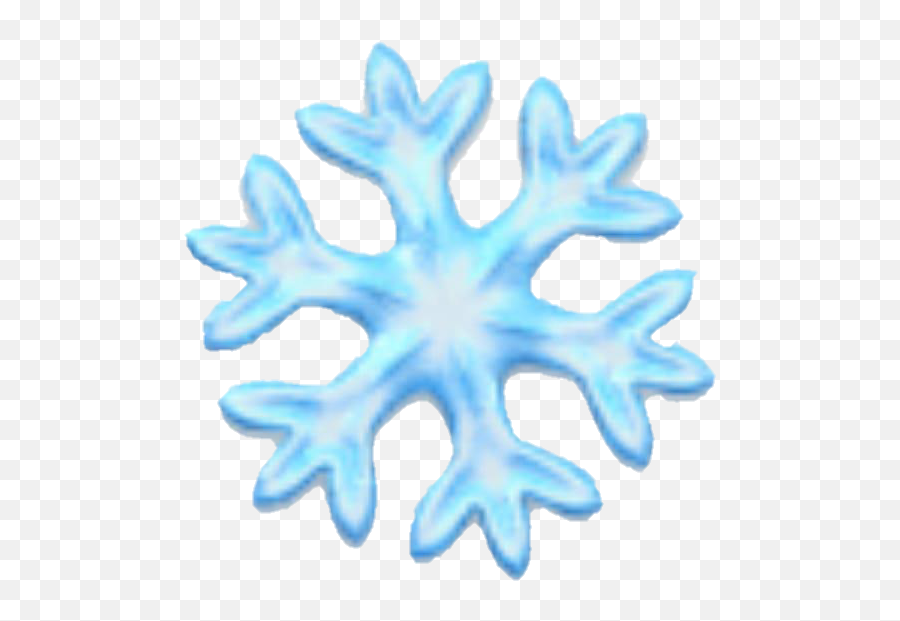 Emoji Snowflake Snow Snowing Blue - Snowflake Emoji Black Background,Snowflake Emoji