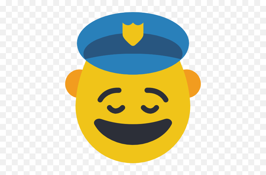 Happy - Icon Emoji,Policeman Emoji