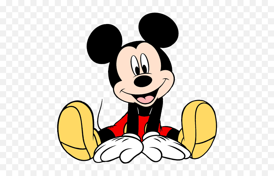 Mickey Mouse Sitting - Mickey Mouse Sitting Png Emoji,Mickey Mouse Emoji