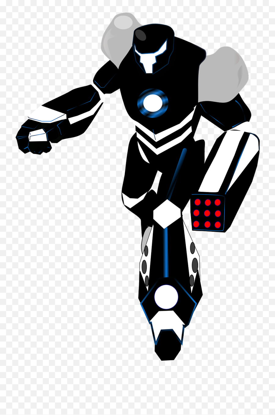 Robot Black White Transformer Android - Robot Emoji,Star Wars Emojis For Android