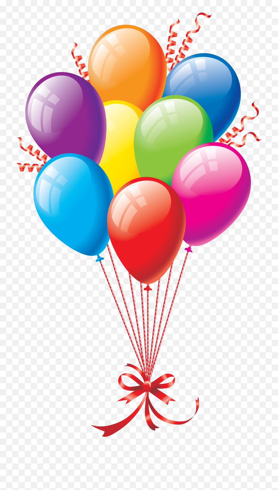 Happy Birthday Balloons Clip Art - Balloons Transparent Background Emoji,Emoji Balloon Arch