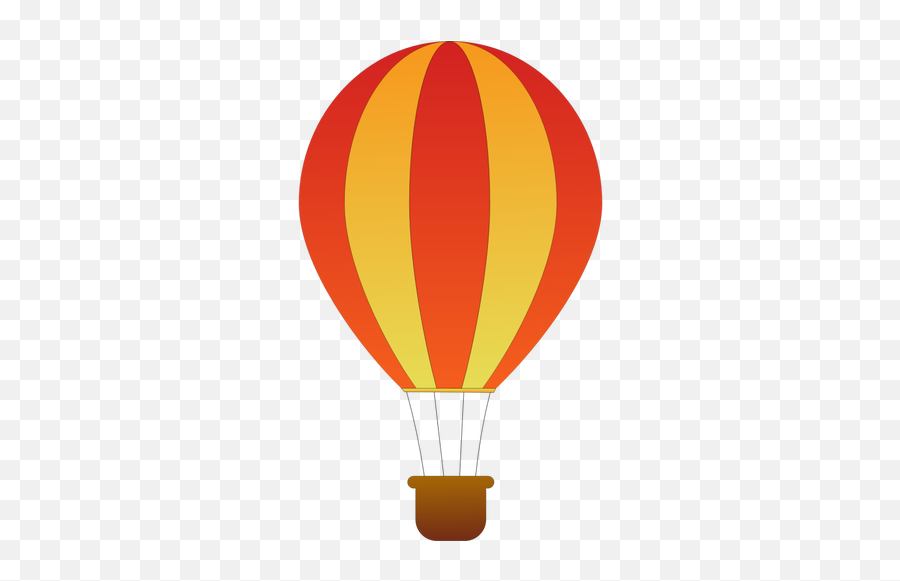 Vertikal Röda Och Gula Ränder Varm Luft Ballong Vektor - Free Hot Balloon Clip Art Emoji,Balloon Emoji