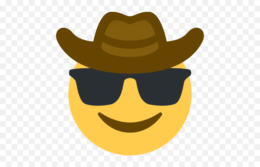 Cowboy Hat Face - Cowboy With Sunglasses Emoji,Sad Cowboy Emoji