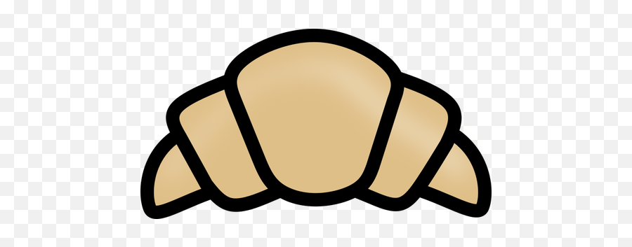 Outlined Croissant - Croissant Clipart Emoji,Garlic Bread Emoji