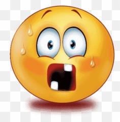Scared Emoji Transparent Background - Smiley