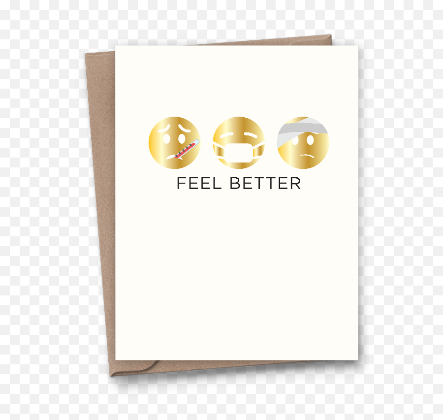 Foiled Emoji Feel Better - Smiley,Graduation Hat Emoji