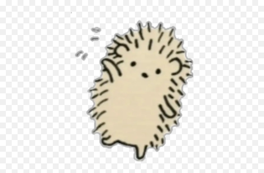 Hedgehog Stickers For Whatsapp - Cute Hedgehog Drawing Emoji,Porcupine Emoji