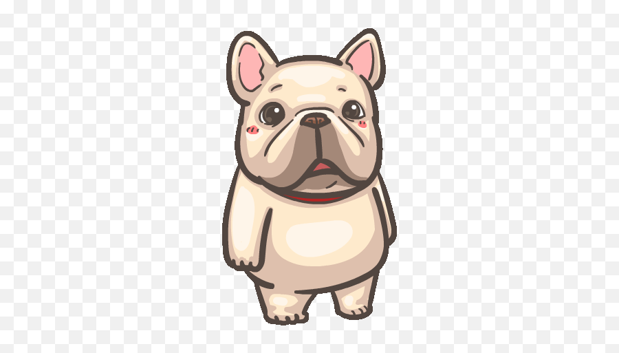 French Bulldog Transparent Gif Emoji,Bulldog Emoji