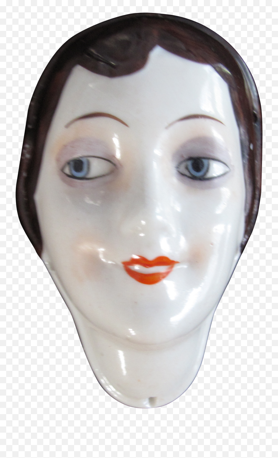 Chin Doll Face Mask Ruby Lane - Doll Png Download 2213 Doll Face Png Emoji,Emoji With Hand On Chin