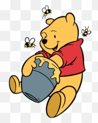 Winnie The Pooh Honey Pot Clipart - Winnie The Pooh With Honey Jar Emoji,Honeypot Emoji