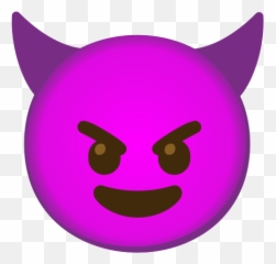 Smiling Face With Horns Emoji - Logos Diablito Morado