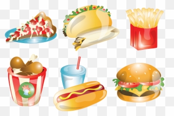Transparent Vector Fast Food Clipart - Emoji