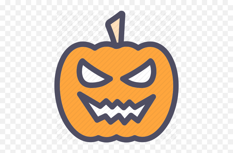 Creepy Emoji Face - Pumpkin Angry Face,Lenny Face Emoji