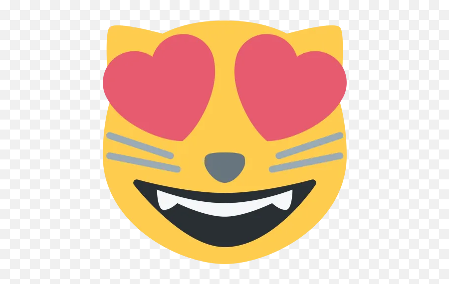 Large Emoji Icons - Cat Heart Eyes Emoji,Printable Emojis