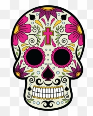 Island Clipart Skull - Day Of The Dead Png Emoji