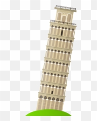 Money Clipart Tower Picture - Leaning Tower Of Pisa Png Emoji,Eiffel Tower Emoticon