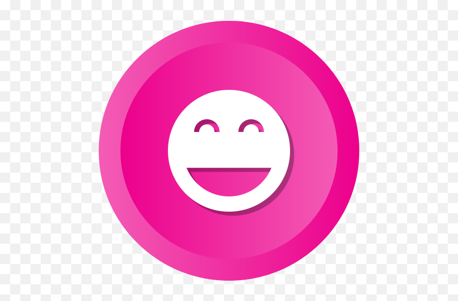 Emoji Face Happy Smile Smiley Free - Happy Icon Pink,Emoji Circle