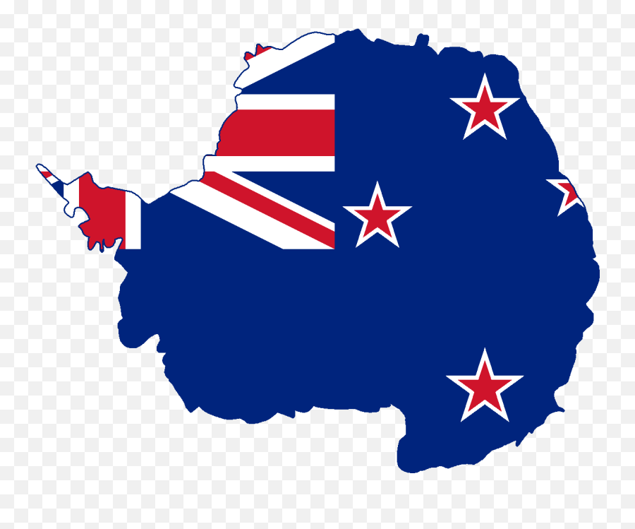 Flag Map Of Antarctica - Flag Of New Zealand Emoji,Antarctica Flag Emoji