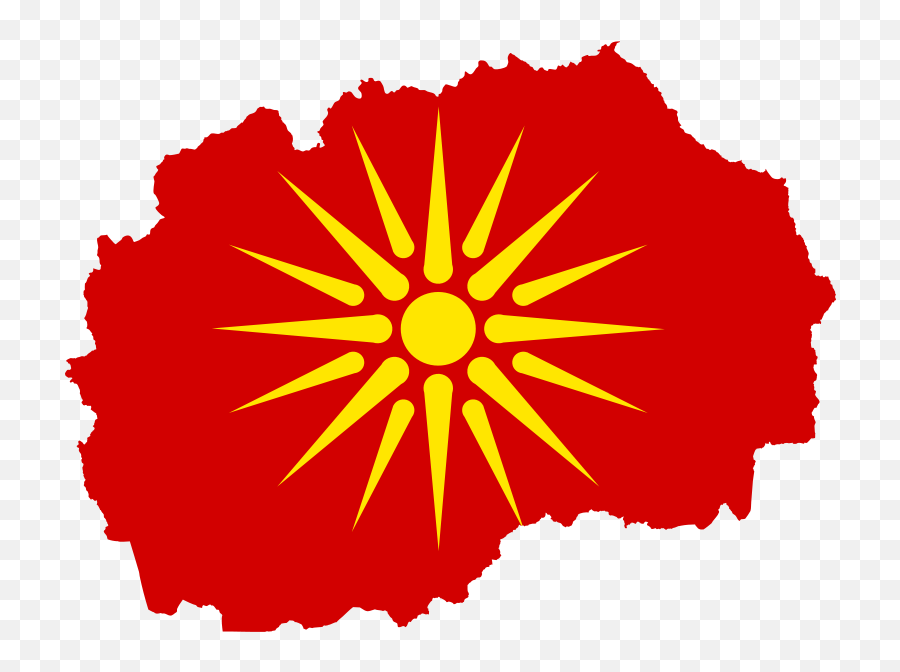 Flag Map Of Macedonia - Vergina Sun Emoji,Lgbt Flag Emoji