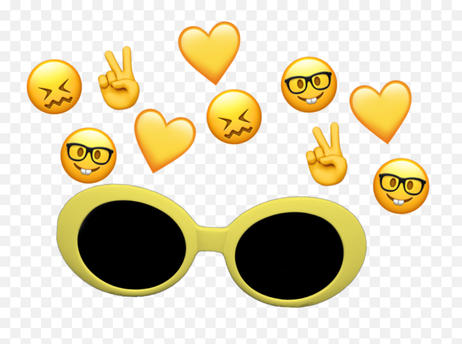 Trending Sunglasses Stickers - Heart Emoji,Man Glasses Heart Phone Emoji