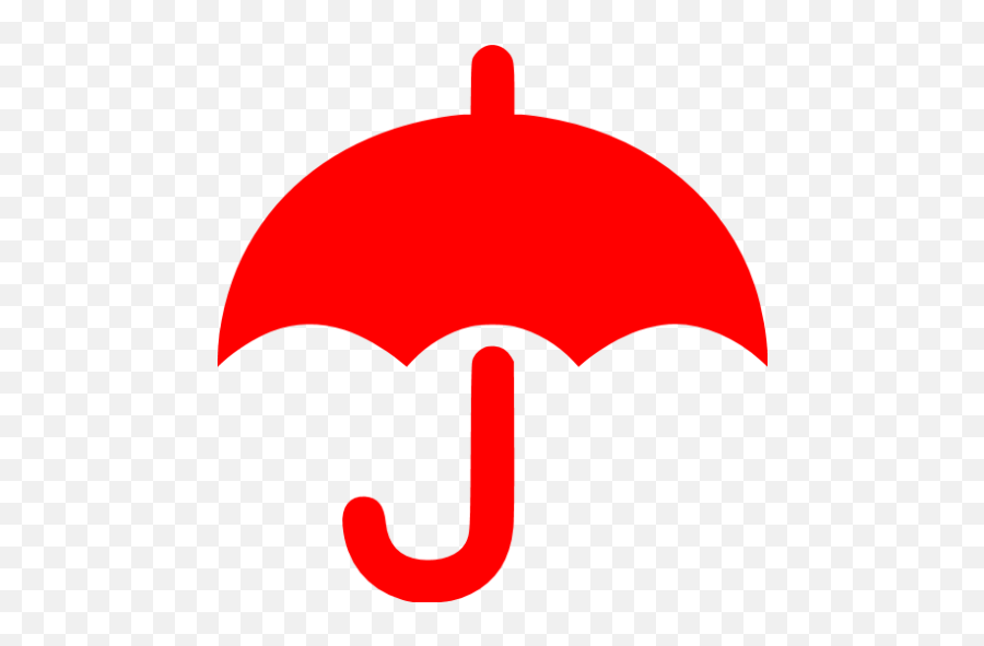 Red Umbrella Icon - Umbrella Icon Png Emoji,Umbrella Emoticon