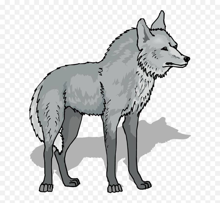 Wolf Clipart 4 - Wolf Clipart Transparent Background Emoji,Wolf Emoji Png