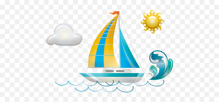 Sailing Boat Boat Illustrations - Boat Emoji,Boat Moon Emoji