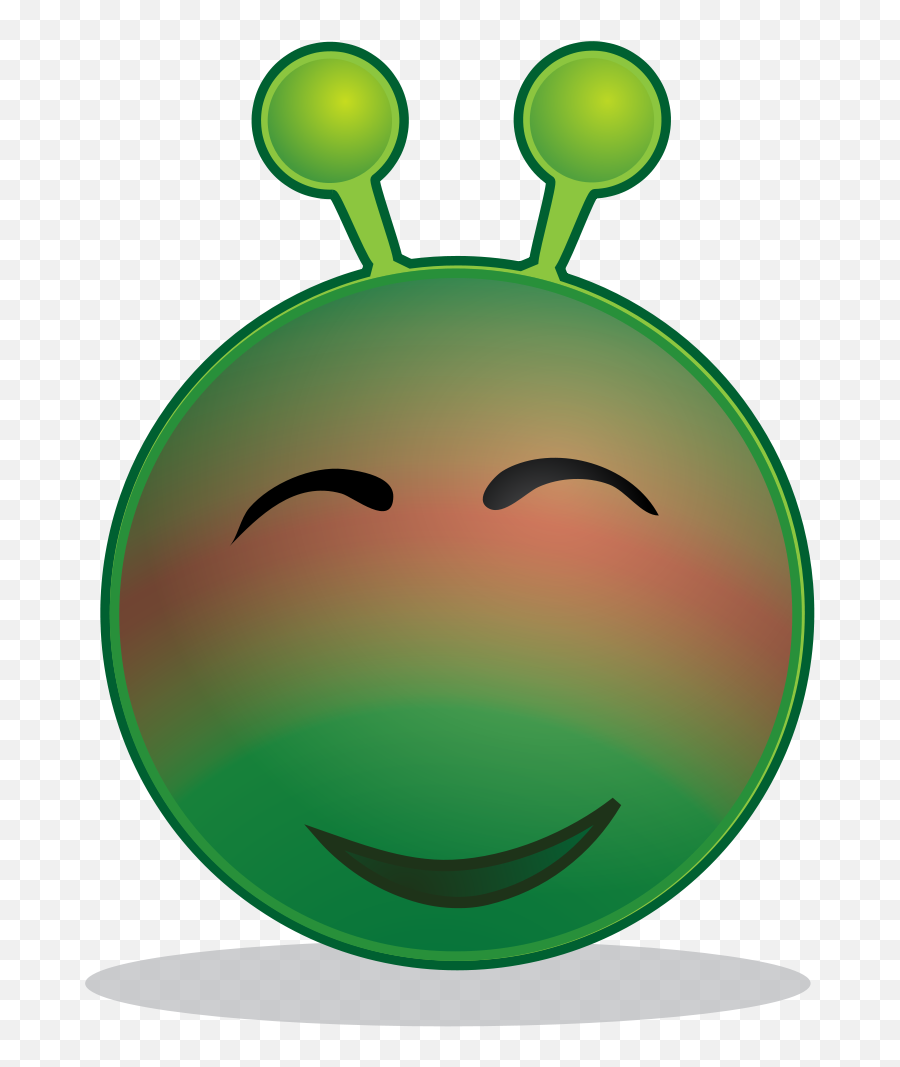 Smiley Green Alien Red - Alien And Sedition Act Clipart Emoji,(y) Emoticon