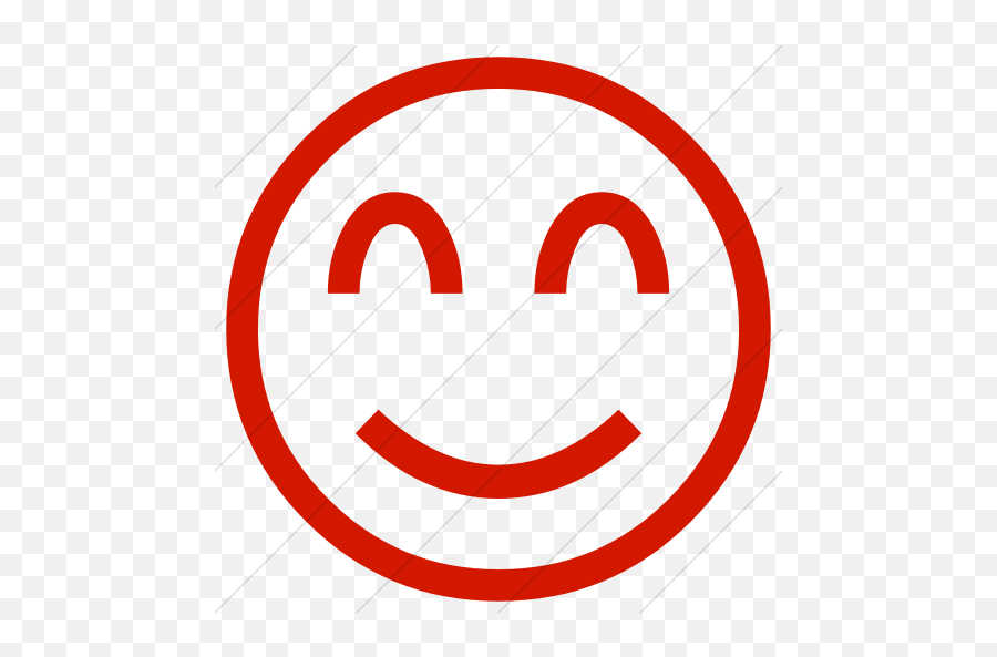 Classic Emoticons Smiling Face - Emoji Domain,Red Face Emoticon