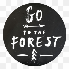 Go To The Forest Circle Sticker - Circle Emoji,Nirvana Emoji