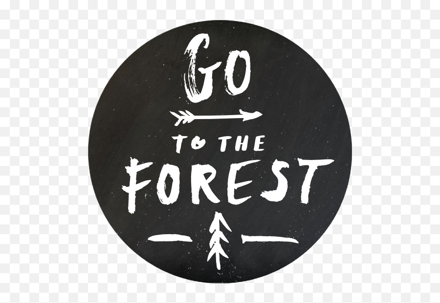 Go To The Forest Circle Sticker - Circle Emoji,Nirvana Emoji