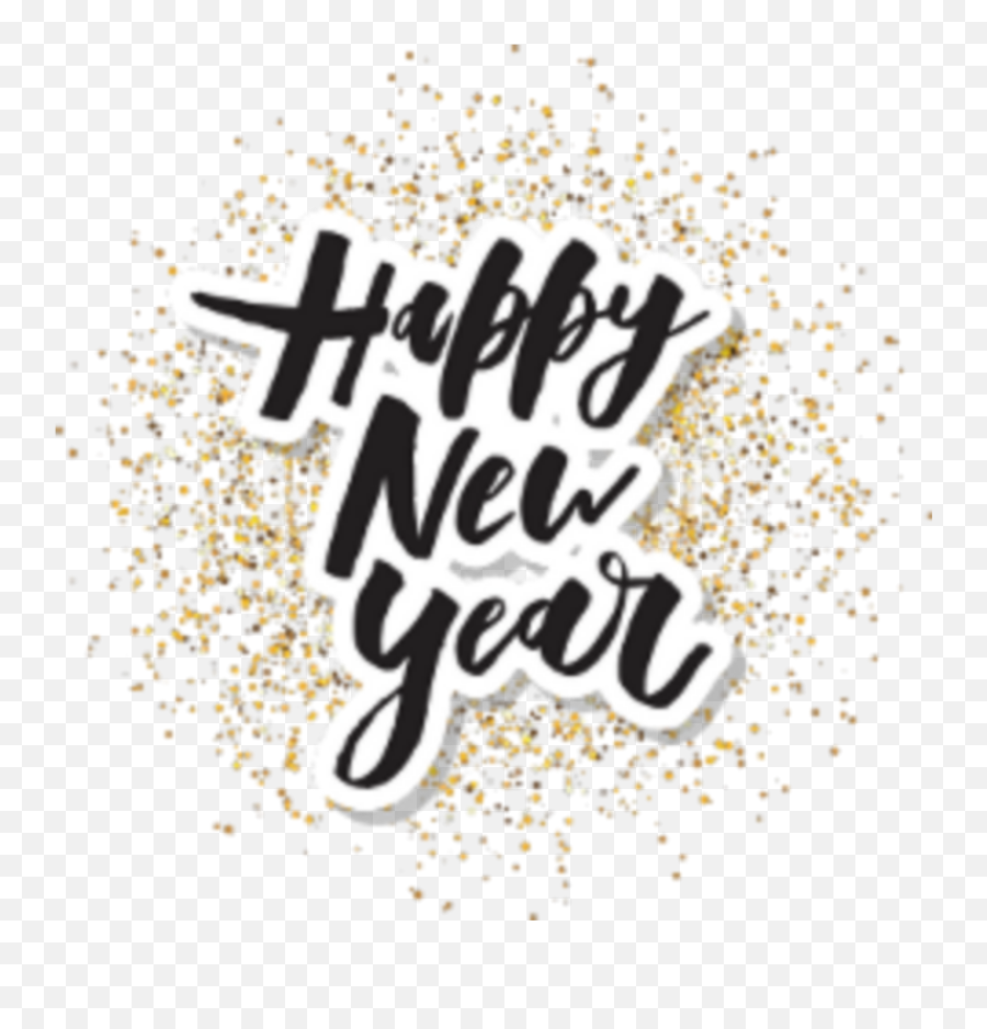 2019 Happy New Year Text Happy - Calligraphy Emoji,Happy New Year Emoji Art