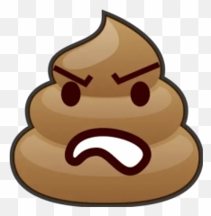 Pocoyo at Christmas Stickers For WhatsApp - Angry Poop Emoji Png
