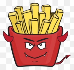 Download Hd Satan Clipart Devil Emoji - French Fries Animation,Red Devil Emoji