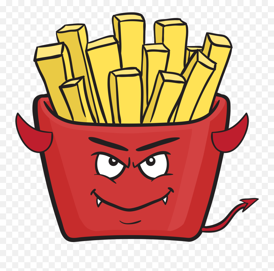 Download Hd Satan Clipart Devil Emoji - French Fries Animation,Red Devil Emoji