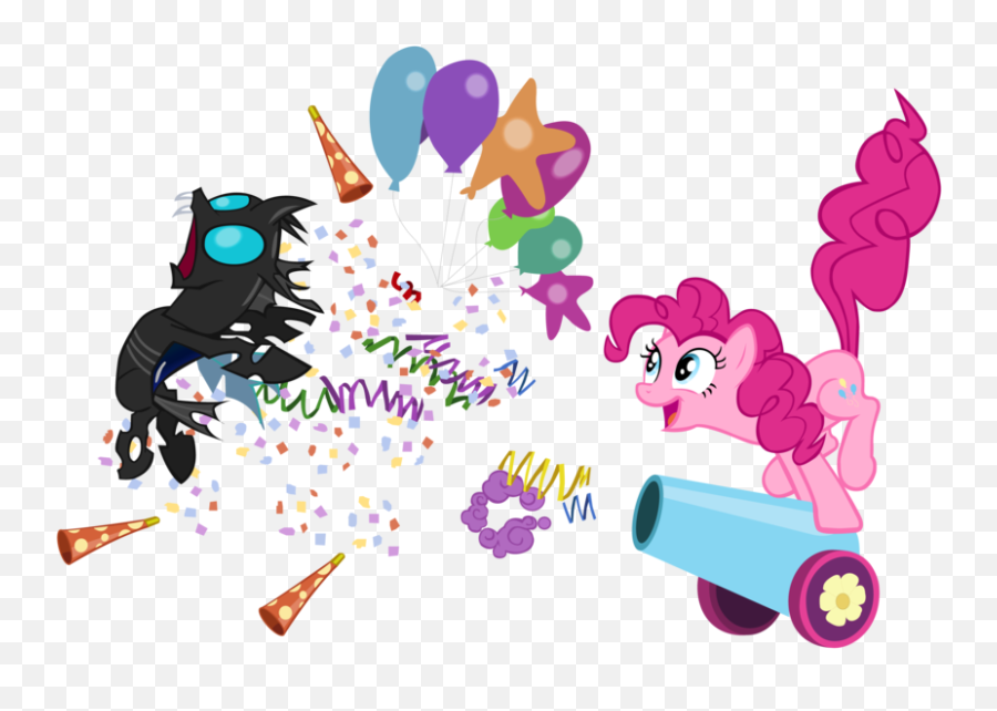 Download Party Horn Confetti Png - Pinkie Pie Party Cannon Party Cannon Pinkie Pie Emoji,Confettie Emoji