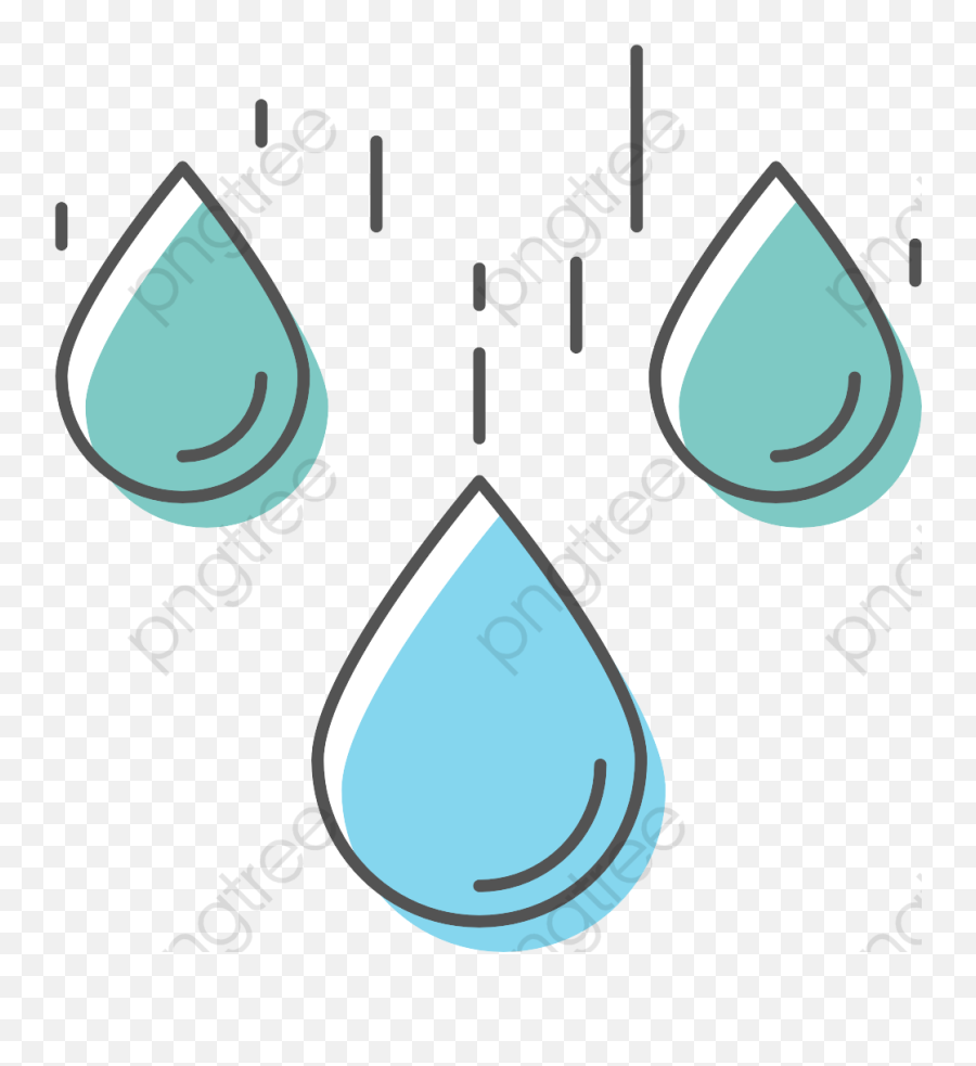 Water Droplet Clipart Scared - Png Download Vertical Emoji,Raindrop Emoji