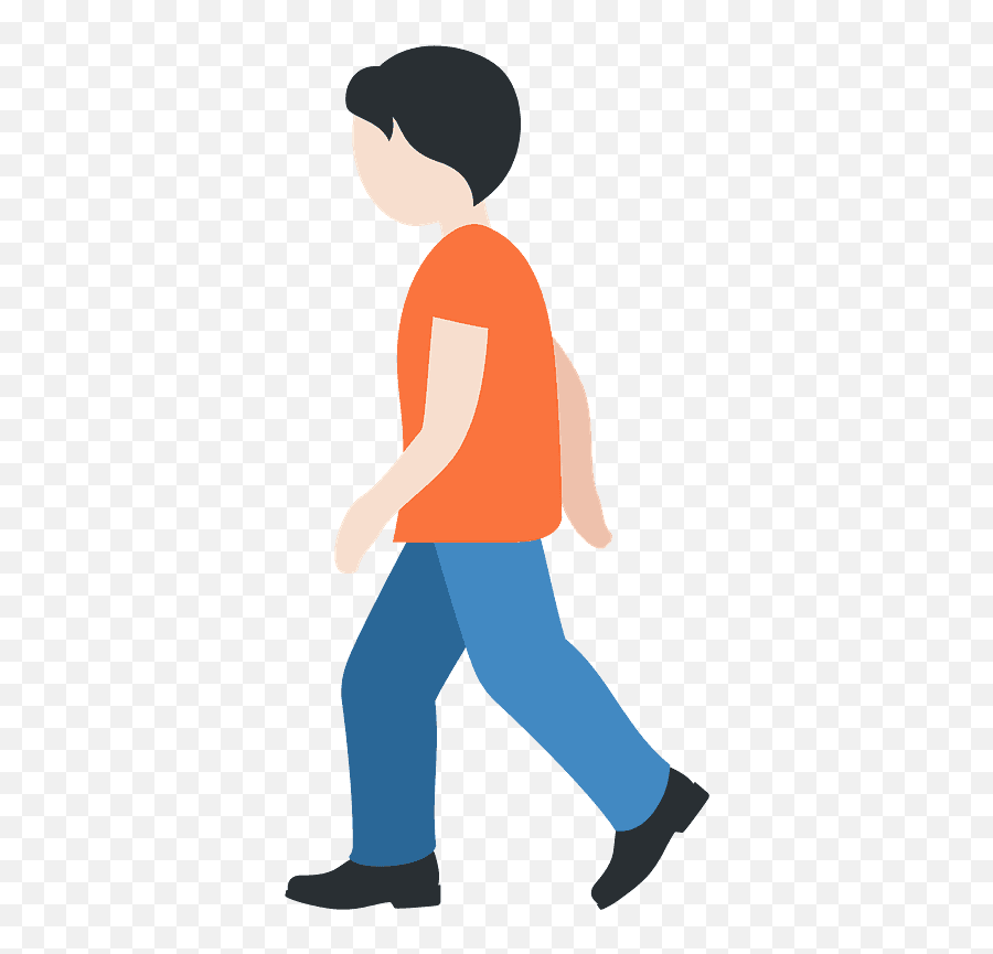 Person Walking Emoji Clipart Free Download Transparent Png - Man Walking Clipart Png,Human Emoji