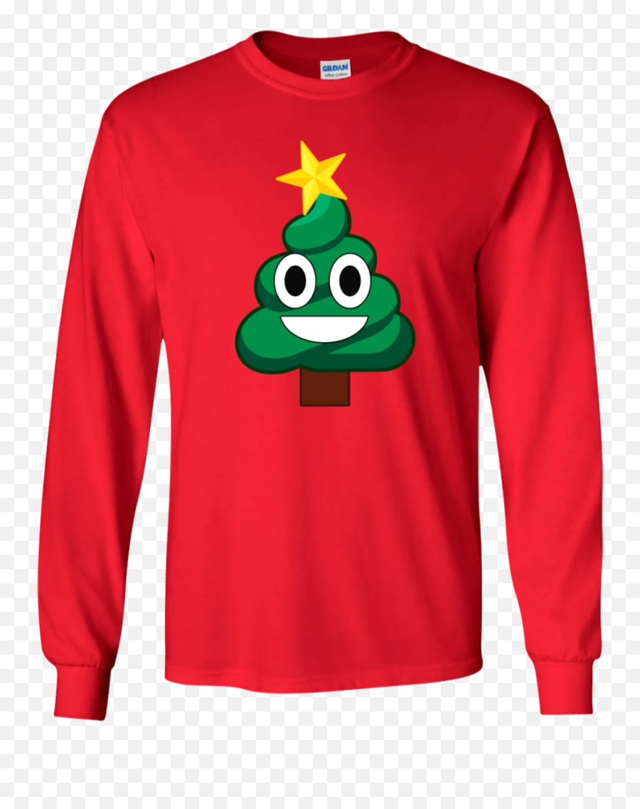 Christmas Tree Poop Emoji Youth Ls - 786000229 Mazaamode Mike Tyson Kiss Me Under The Mistletoe,Emoji Christmas