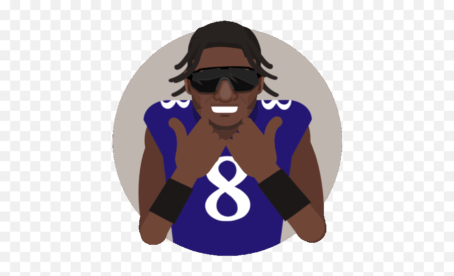 Sports Football Gif - Lamar Jackson Cartoon Gif Emoji,Nfl Emoji