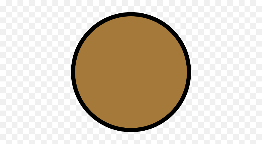 Brown Circle Emoji - Dot,Brown Emoji