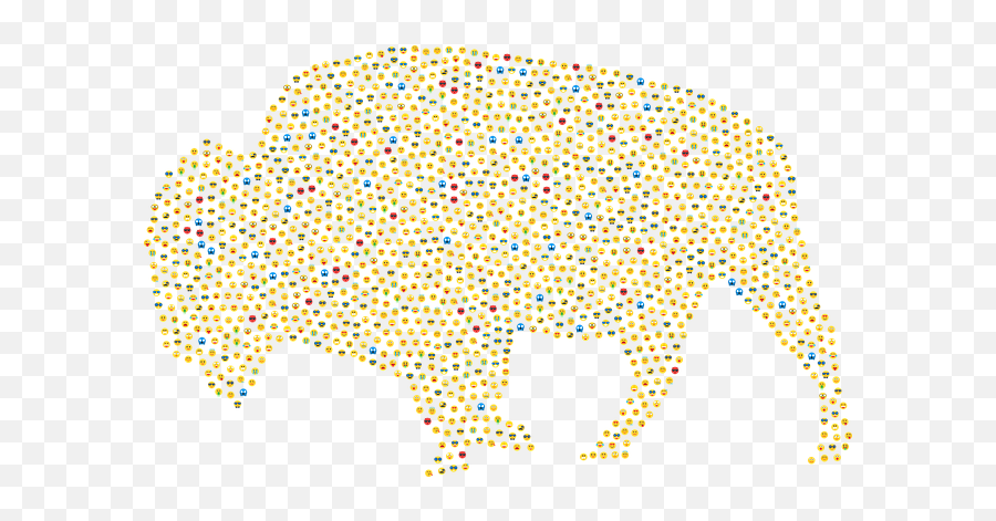 Bison Emoji Emoticons - Yayoi Kusama Inifinity Net,Bison Emoji